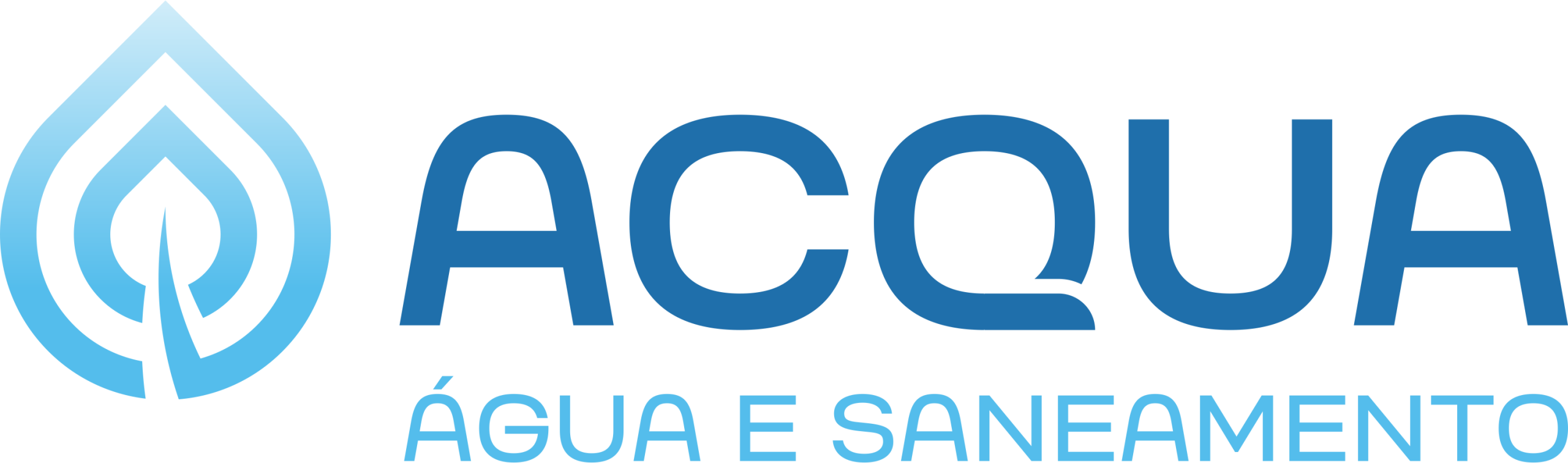 Colorido para fundo claro - Logotipo Aqua